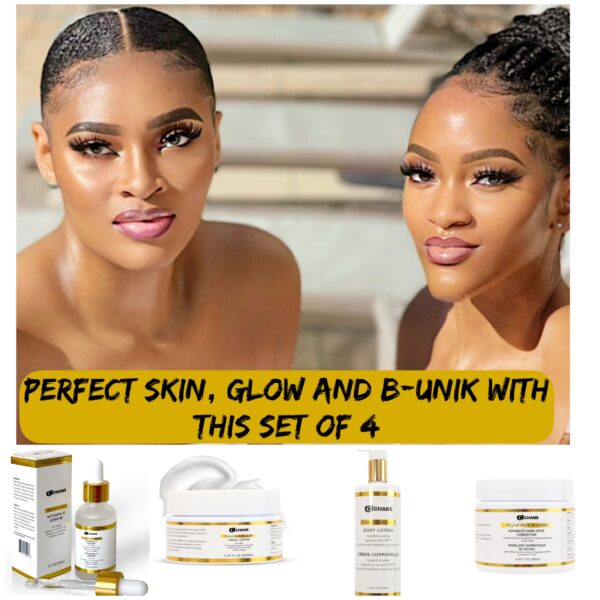 GLOW AND B_UNIK 4 PIECE SETS